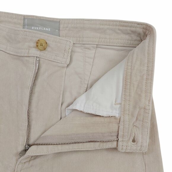Everlane Corduroy Pants Womens 4 Beige Wide Leg Festival Boho Retro Y2K - Picture 5 of 12